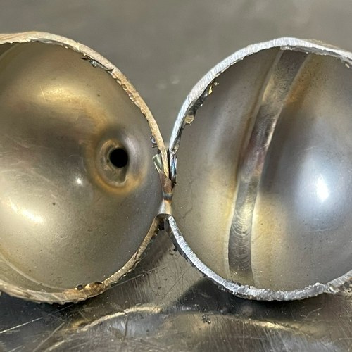 Orbital welded dome joint